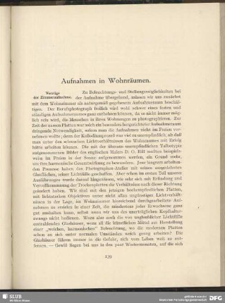 Vorzüge der Zimmeraufnahme