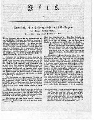 1825: Isis : encyclopädische Zeitschrift, vorzügl. für Naturgeschichte, vergleichende Anatomie u. Physiologie