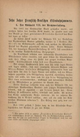 Zehn Jahre Preußisch-Deutschen Eisenbahnjammers