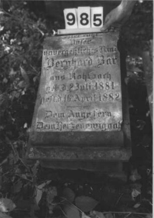 Grabstein 985