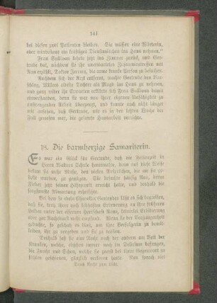 18. Die barmherzige Samariterin.
