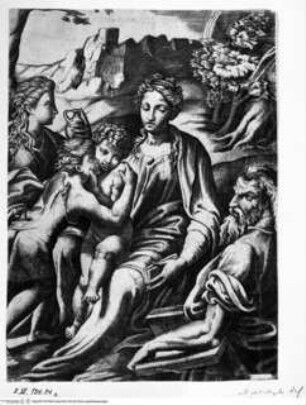Heilige Familie mit Johannes und Magdalena