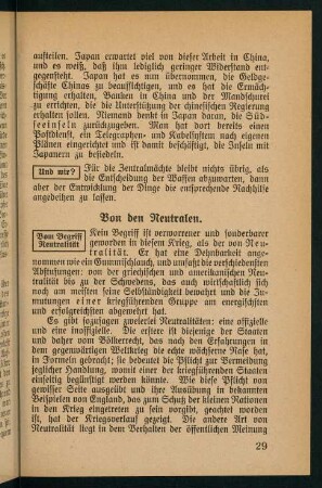 29-43, Von den Neutralen