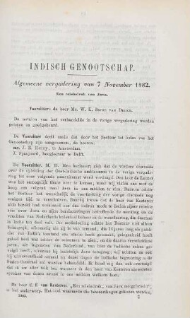 Algemeene vergadering van 7 November 1882