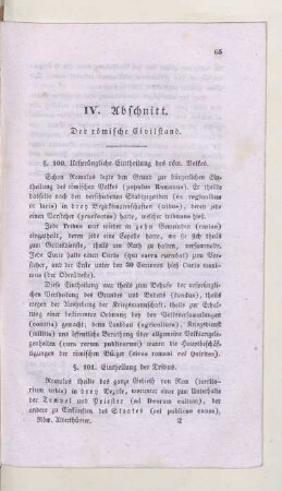 IV. Abschnitt