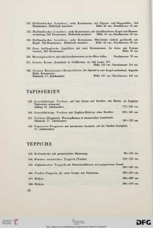Tapisserien (Nr. 159-162)
