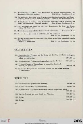Tapisserien (Nr. 159-162)