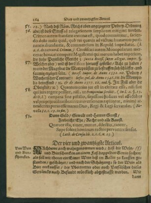 Der vier und zwantzigste Articul.