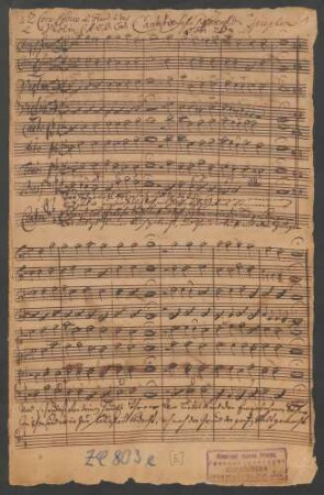 Sei hochgelobt barmherz'ger Gott; V (4), orch, bc