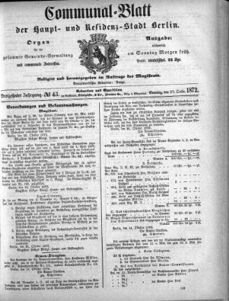 1872,43: No. 43, 27. Oktober 1872