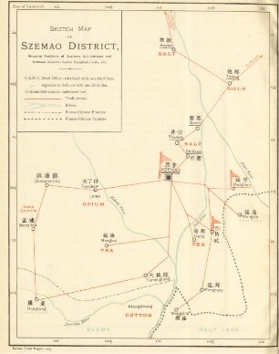 Sketch map of Szemao district
