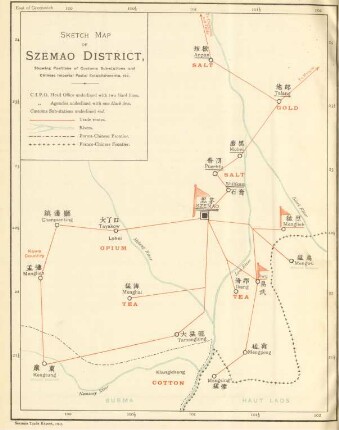 Sketch map of Szemao district