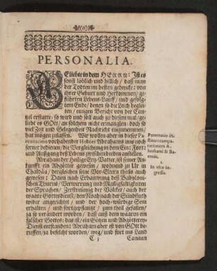 Personalia.