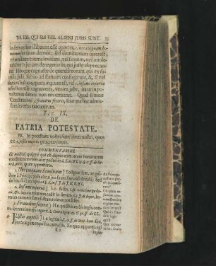 Tit. IX. De Patria Potestate.
