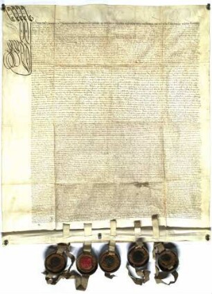 Vertrag zwischen Sebastian Schertel von Burtenbach, Ritter, und Hans von Stammheim zu Stammheim wegen der Stammheimer Güter