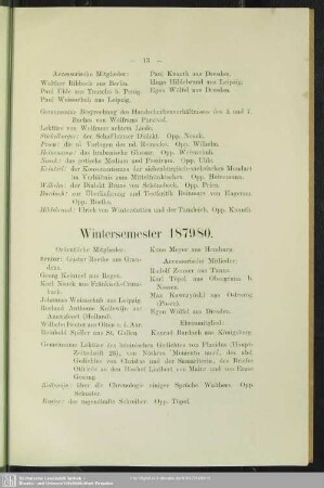 Wintersemester 1879/80