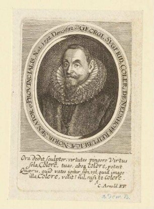 Georgius Sygfridus Colerus (= Georg Seifried I. Koler) von Neunhof;. geb. 1592; gest. 1632