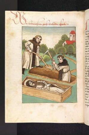 Begräbnis des heiligen Hilarion; (Hilarion)