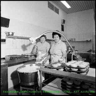 Küche der Kantine (KANT) des Kernforschungszentrums Karlsruhe (KfK)