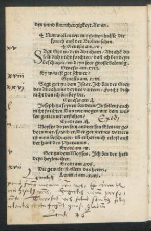 Nun wollen wir mit gottes hulffe die spruche auß der Biblien sehen.