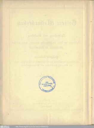 Das goldene Weihnachtsbuch : Beschreibung und Darstellung des Ursprungs, der Feier, der Sitten, der Gebräuche, Sagen und des Aberglaubens der Weihnachtszeit und gleichzeitig Anleitung zur sinnigen Schmückung des Christbaumes, der Pyramide, sowie zur Anlegung der Krippen und Weihnachtsgärten / von Hugo Elm. Mit 54 Abbildungen