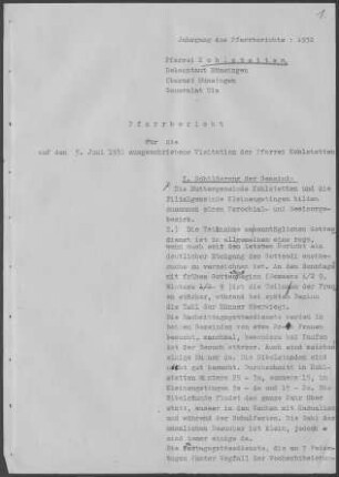 Kohlstetten-Kleinengstingen: Pfarrbericht 1932