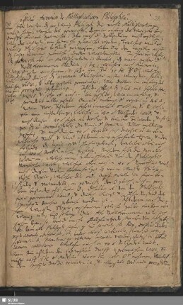 Bl. 28. Seqvitur Arcanum de multiplicatione philosophicâ.