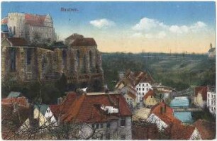 Bautzen. Hammermühle, kolorierte Ansichtskarte
