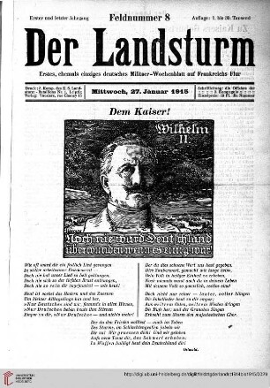 Heft 8, Januar 1915