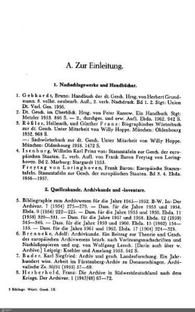 2. Quellenkunde. Archivkunde und -inventare