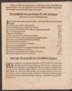 Titel und Uberschrifft des Turckischen Keysers.