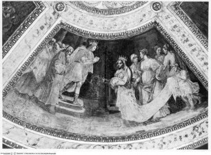 Gewölbeausmalung mit Präfigurationen der Jungfräulichkeit Marias, Salomon und die Königin von Saba