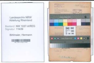 Entnazifizierung Hermann Bihlmaier , geb. 01.04.1896 (Verm.Inspektor)
