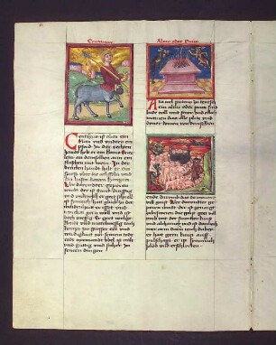 Sternbilder: (1) Kentauer (Centaurus), (2) Abgrund (Putheus)
