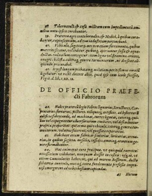 De Officio Praefecti Fabrorum