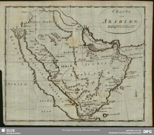 Charte von Arabien