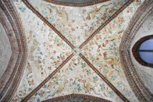 Gewölbebilder mit Drolerien, Ranken- und Laubwerk — Drachenhafte Fabelwesen, Ranken- und Laubwerk