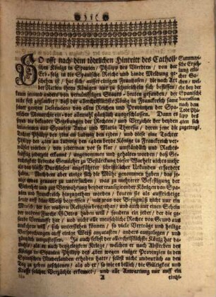 Oesterreichisch-Vertheidigtes Recht auf die Spanische Monarchie