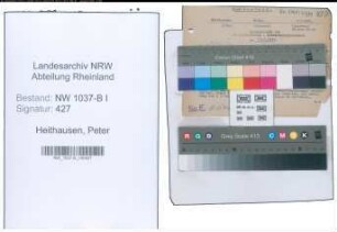 Entnazifizierung Peter Heithausen , geb. 06.03.1891 (Kaufmann)