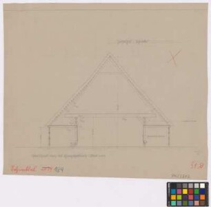 Schinkel ([Landkreis] Osnabrück): Ziegelhof. Haupthaus, Stallteil (Querschnitt)