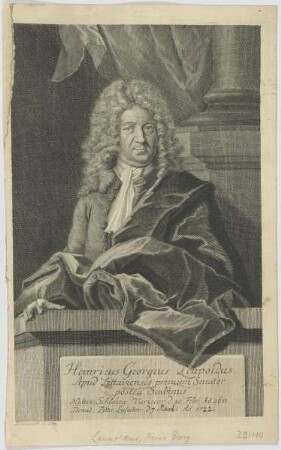 Bildnis des Heinricus Georgius Leupoldus