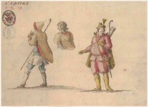 Hirt und orientalischer Bogenschütze