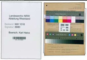 Entnazifizierung Karl Heinz Boersch , geb. 13.06.1901 (Dolmetscher)