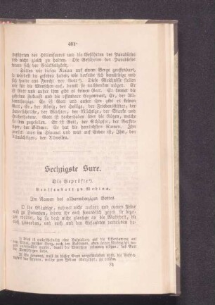 Sechzigste Sure.
