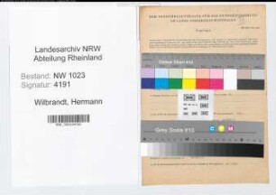Entnazifizierung Hermann Wilbrandt , geb. 07.06.1909 (Fuhrunternehmer)