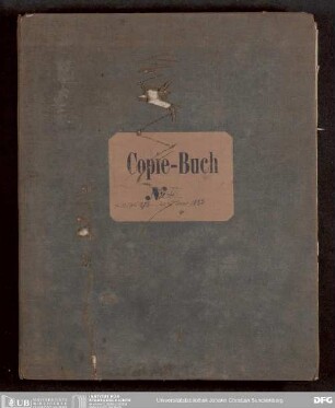 Kopierbuch ausgegangener Briefe, Bd. 2
