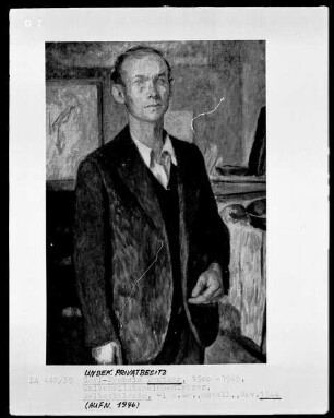 Selbstporträt des Universitätszeichenlehrers Carl Francis Bantzer (Sohn von Carl Bantzer)