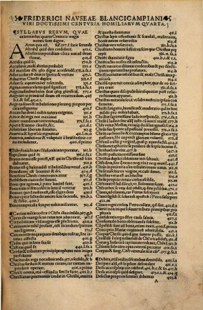 Friderici Nauseae ... centuria homiliarum ..., 4