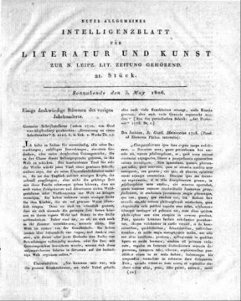 1806-05-03 : 21. Stück