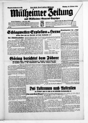 Mülheimer Zeitung und Mülheimer General-Anzeiger. 1934-1934